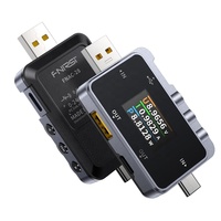 FNIRSI FNAC-28 Probador USB Tipo-C, Medidor de Voltaje y Corriente USB, Probador de Capacidad de Banco de Energía con Carga Rápida PD QC