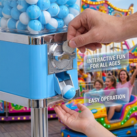 Mini distributeur de capsules carré avec support, à monnayeur, pour enfants et salles d'arcade