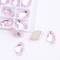 Pierres en cristal K9 de haute qualité, strass en verre colorés en forme de tête de hache, à coudre à la main, pour vêtements, robes, tenues de mariage et projets DIY