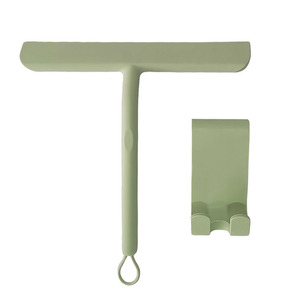 Épurateur de fenêtre en silicone de couleur personnalisée pour portes de douche Salle de bains Nettoyeur de vitres en verre Racloir de douche Racloir en silicone - Product Image 3