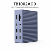 Base de Conexión Thunderbolt 5 16 en 1, 120 Gbps, 140 W PD, 8K+60 Hz, Ethernet 2.5G, USB 10 Gbps