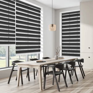 La <span class=keywords><strong>mejor</strong></span> venta de persianas de día y noche automáticas inteligentes para el hogar Alexa, cortina ciega de cebra, persianas enrollables opacas motorizadas - Product Image 1