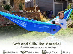 Hamaca Portátil <span class=keywords><strong>Goodwin</strong></span> Camping de Nailon 210D para 1-2 Personas, Capacidad de Peso de 150 kg, para Senderismo, Viajes, Excursionismo, Todas las Estaciones - Product Image 5