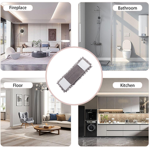 Serpillère plate en chenille de qualité supérieure, à manche télescopique en acier épaissi, idéale pour le nettoyage des sols intérieurs domestiques – Meilleure vente - Product Image 5