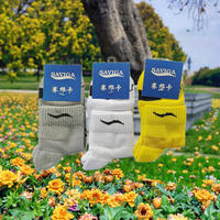 Chaussettes de sport de printemps pour hommes et femmes, personnalisées, amusantes, écologiques, respirantes, à séchage rapide, épaisses, avec logo, vente en gros