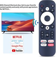 MECOOL télécommande pour MECOOL KM7 Plus Smart TV Box prise en charge 2.4G/5.0G/BT 5.0/AV1 Google TV lecteur multimédia à distance