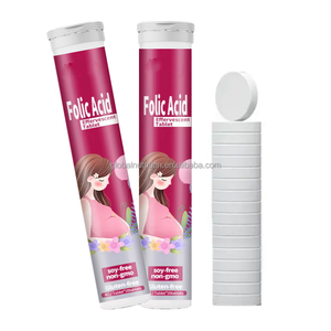 Vitamin Anti-Fehlgeburt Halal Folsäure Schwangere Frauen Nahrungs ergänzungs mittel Folsäure Tablette Brause tabletten - Product Image 3