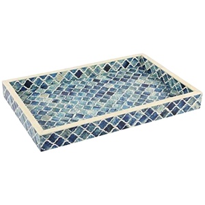 INDIAN HANDMADE BONE INLAY DESIGN TRAY - Product Image 1
