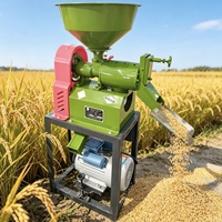 Machine à décortiquer et à pulvériser le riz entièrement automatique, avec moteur, pour céréales sèches, maïs, soja et blé