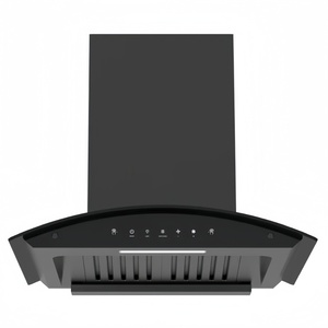 Hotte aspirante <span class=keywords><strong>ARCTURUS</strong></span> noire et bleue raffinée avec éclairage LED à économie d'énergie et moteur en cuivre pour cuisine moderne - Product Image 2