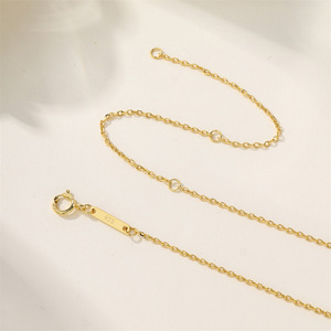 <span class=keywords><strong>Prix</strong></span> promotionnel : Collier pendentif lettre en argent S925 et diamant pour couple, style européen et américain, best-seller transfrontalier, avec chaîne croisée - Product Image 4