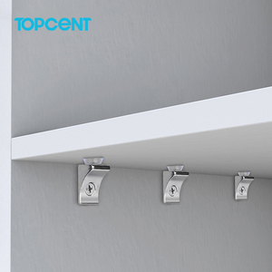 TOPCENT Giá Đỡ Gắn Kính Giá Đỡ Chốt Kim Loại Trong Suốt Cho Tủ Quần Áo Tủ Chén Tủ Quần Áo - Product Image 5