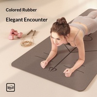 Tapis de yoga Coconut Frosted 5 mm en PU antidérapant professionnel pour femmes, tapis de fitness à absorption des chocs silencieux avec sac de transport