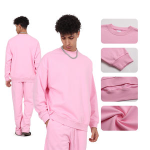 Sudadera Unisex de Alta Calidad, ODM, Algodón Grueso, Cuello Redondo, Logotipo Personalizado en Relieve e Impresión Puff para Otoño - Product Image 2