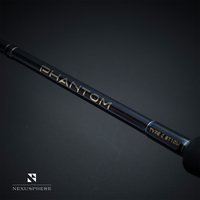 Canne à popper Nexusphere Phantom C 2,38/2,51 m, 1,5 sections, anneaux de guidage Fuji et porte-moulinet Fuji, résistance maximale 30 kg pour la pêche au popping.