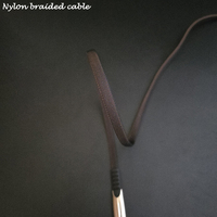 2 Amp plano Delgado nylon trenzado kirsite cubierta Mermaid Fishtail ultra velocidad de carga USB Tipo C cables
