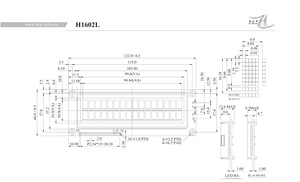 Hochwertiges Monochromes 16x2 Zeichen Dot-Matrix STN Transmissives Transflektives LCD-Anzeigemodul - Product Image 5