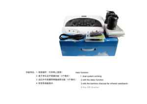 Macchina per Detox Ionica per Piedi a Due Posti con Ion Cleanse 110V/220V Sessioni di 30 Minuti per la Cura della Salute e il Miglioramento del Sonno - Product Image 6