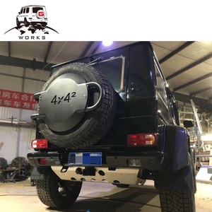 <span class=keywords><strong>4x4</strong></span> cubierta de fibra de carbono Real cubierta de <span class=keywords><strong>rueda</strong></span> de <span class=keywords><strong>repuesto</strong></span> para W463 clase G G500 G55 G63 G65 neumático trasero para coche - Product Image 2