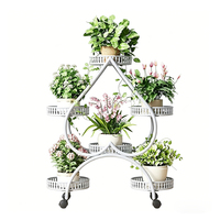 Support de présentation de plantes d'intérieur moderne de haute qualité, mobile, à 6 niveaux, adapté aux jardins, aux maisons et aux espaces intérieurs