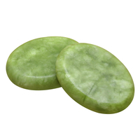 Ensemble de 21 pierres chaudes de massage en jade olive avec chauffe-pierres et planche de raclage, idéal pour les professionnels ou les spas à domicile