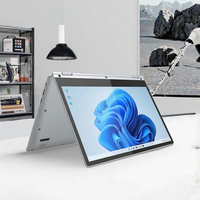 Ordinateur portable fin avec clavier rétroéclairé 2 en 1, ordinateur portable 11,6 pouces, Windows 11, netbook, 8 Go de RAM, 256 Go de SSD, ordinateur portable Yoga