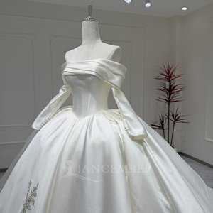 <span class=keywords><strong>Robe</strong></span> de mariée sans bretelles Xx50 avec broderie de sequins et dos lacé pour cérémonie <span class=keywords><strong>civile</strong></span> Vestido De Noiva Jancember - Product Image 4