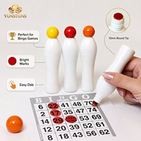 Marqueurs de bingo OEM multicolores à pointe ronde de 10 mm, encre à base d'eau, 40 ml, en vrac, pour salles de jeu, jeu de bingo, points décoratifs et jouets de tirage