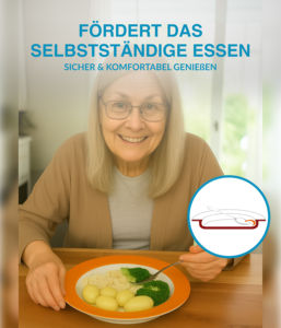 Plato de Cena Especial Unisono Plus de 26 cm, Moderno, Ecológico, para Uso con una Sola Mano, Color Naranja, para el Hogar - Product Image 2