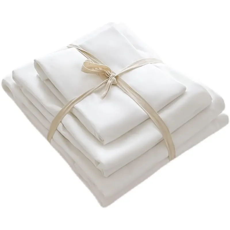 Pure White hospital bed sheet set sheet for hotel