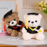 Ours en peluche mignon Docteur Ours, poupée en peluche en coton PP, super doux, anti-stress, pour les étudiants, les cadeaux de remise de diplôme, les cadeaux de maternelle