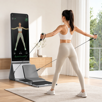 Espejo Inteligente de Fitness con IA Personalizado, Entrenador de Resistencia con Cable de 60 kg, Corrección de Forma 3D, Pantalla Táctil, Control por Voz, Gimnasio en Casa
