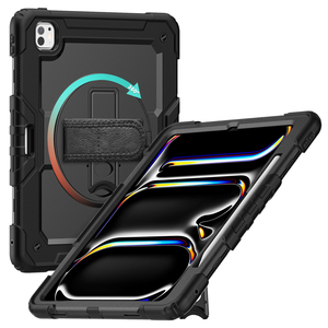 <span class=keywords><strong>Funda</strong></span> Protectora de Cuerpo Completo <span class=keywords><strong>para</strong></span> <span class=keywords><strong>iPad</strong></span> <span class=keywords><strong>Pro</strong></span> 13 2025 M4/M5, <span class=keywords><strong>Funda</strong></span> de Silicona <span class=keywords><strong>para</strong></span> Tablet con Correa <span class=keywords><strong>para</strong></span> el Hombro y Soporte Giratorio de 360 Grados en la Parte Posterior - Product Image 2