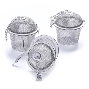 Tea Ball Infuser Koken Zetgroep Extra Fine Mesh Thee-ei Schroefdraad Connection 18/8 Rvs Theezeefje