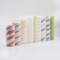 Rouleau de peinture murale en microfibre professionnel DIY, différentes couleurs, sans peluches, acrylique, avec OEM personnalisable