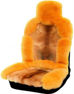 Housse de siège de voiture personnalisée en cuir de laine de mouton <span class=keywords><strong>Polo</strong></span> housse de siège de voiture hiver universel housses de siège de voiture ensemble complet - Product Image 2