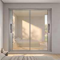 Ventana Corredera Horizontal Triple de Vidrio Templado con Marco de Aluminio, Aislamiento Térmico y Acústico para Cocina y Sala de Estar