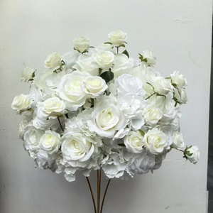 Esfera Floral de Seda Morada de Lujo, Centro de Mesa Premium con Rosas y Hortensias para Decoración de Mesas de Boda - Product Image 6