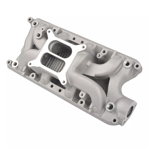 Малый блок карбюратор двойной плоский воздушный зазор впускной коллектор для SBF 260 289 302 Windsor - Product Image 1