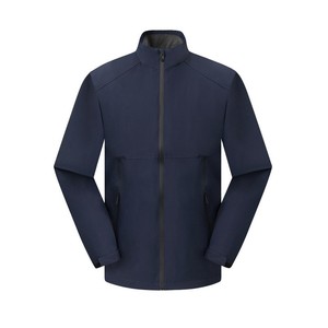 Hhenhorn Tacul Men's Bomber <b>Jacket</b> <b>Fleece</b>-<b>Lined</b> Knitted 100% Polyester Streetwear Outdoor Activities High Collar Zipper - Product Image 6