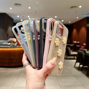 Coque de protection pour téléphone Tecno <span class=keywords><strong>Camon</strong></span> 50 Pro 50 Ultra, Lichicase, luxe, paillettes, <span class=keywords><strong>fleurs</strong></span> 3D, anti-chute, pour femmes - Product Image 2