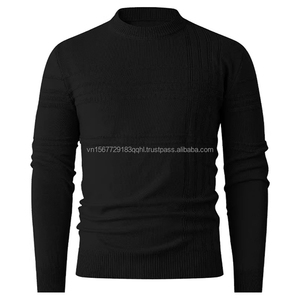 2026 New Style Men Crew Neck Pullover Sweater Solid Color Simple Fashion All <b>Match</b> Soft <b>Long</b> Sleeve Bottoming Knitted Shirt Men - Product Image 1