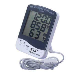 Termômetro Higrômetro <span class=keywords><strong>Digital</strong></span> Grande de Alta Qualidade para Uso Interno e Externo com Display de Relógio PMTC-SH109 - Product Image 2