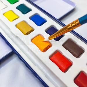 Juego de pintura profesional para pastel de acuarela, 12 colores, caja de hierro, pinturas de acuarela - Product Image 2