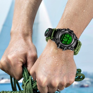 Nouvelle montre numérique à boussole, chronographe, multifonction, montre LED pour étudiants, montre de sport de plein air, camouflage, mode, montre électronique pour hommes - Product Image 3