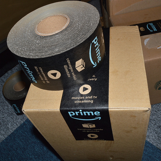 Company Logo Reinforced Kraft Paper Custom Printed Packing Tape With Logo
