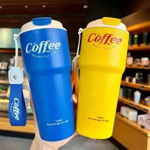 Kustom 380 Ml Cola Mug dinding ganda baja nirkarat Labu vakum portabel terisolasi tampilan suhu perjalanan cangkir kopi