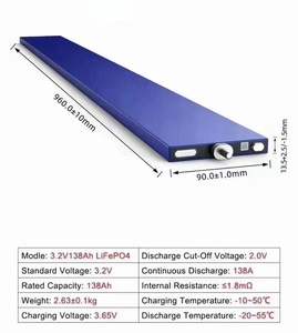 ブレードバッテリーセル3.2V 138Ah LiFePO4 EV用ESSアプリケーションリチウムイオンバッテリーセル - Product Image 5