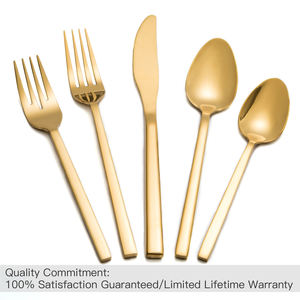 Wholesale stainless steel gold cheap silverware for wedding and hotel - Product Image 5