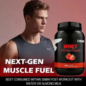 OEM Gold Coast 1kg Isolat <span class=keywords><strong>de</strong></span> Protéine <span class=keywords><strong>de</strong></span> Lactosérum en Poudre Saveur Fraise pour Hommes – Complément Musculaire Efficace pour Adultes - Product Image 4